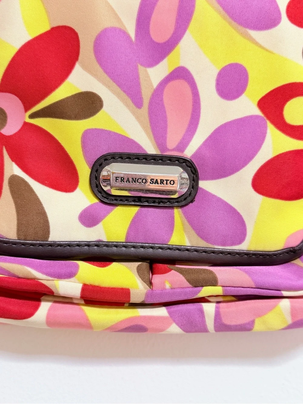 FRANCI SARTO Crossbody Floral Nylon Purse